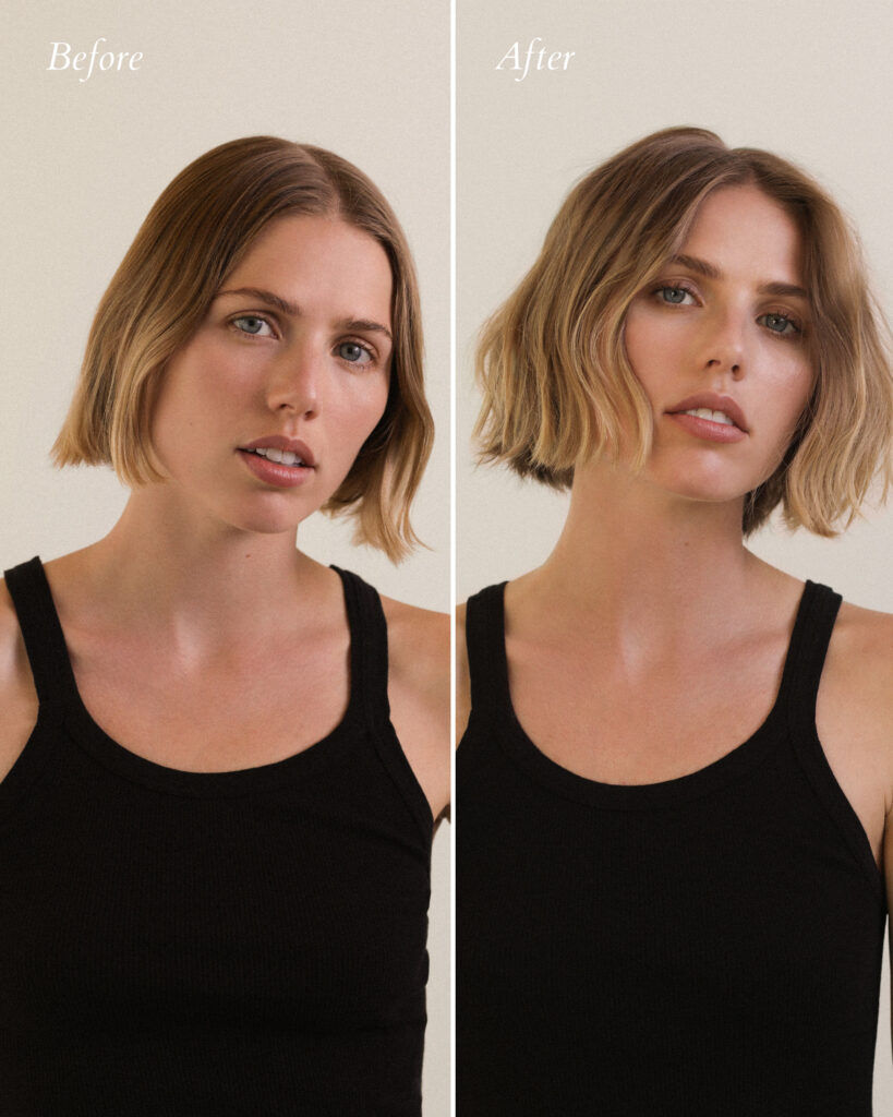 RÓZ Before and After Beauty Products Sold At Conrad and Blue Hair Salon