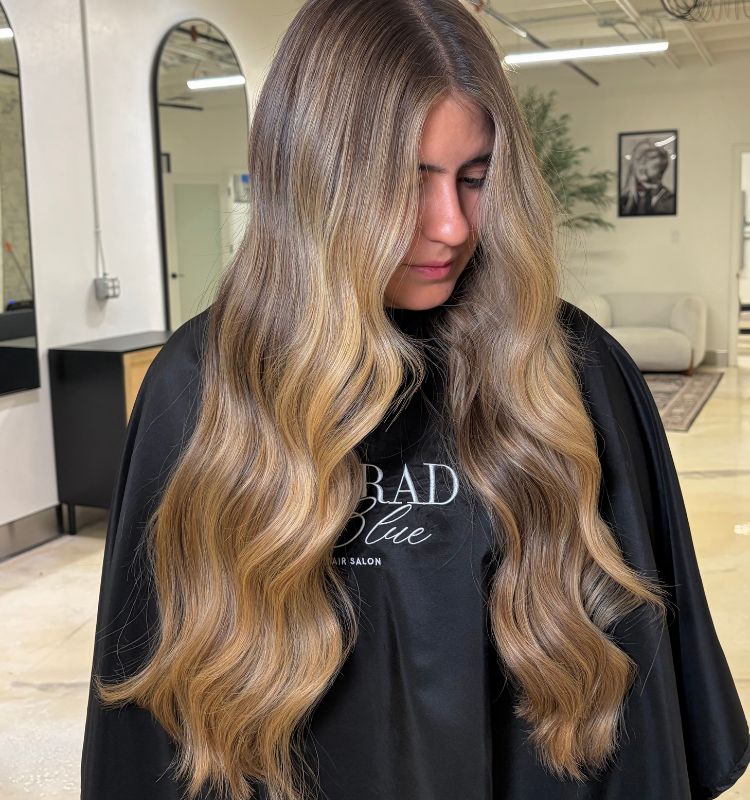 Long Haircut and color service in Tucson Salon