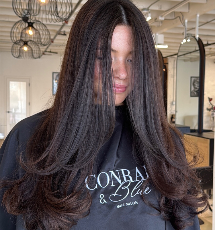 Long women's Haircut in Tucson salon